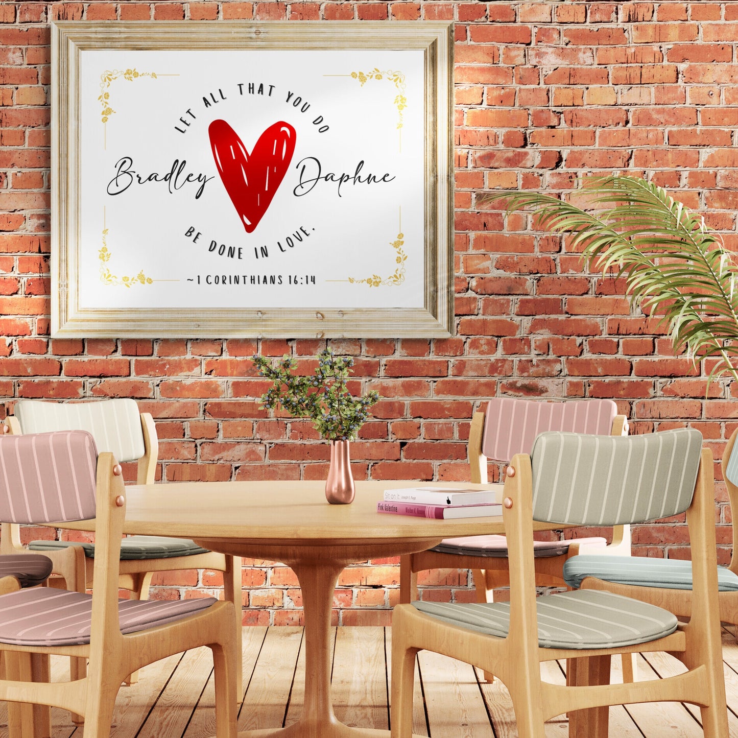 1 Corinthians 16 14 Poster Let All That You Do Be Done In Love Scripture Wall Art Bible Verse Printable Personalized Christian Wall Art