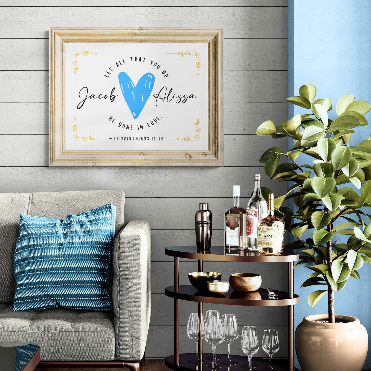 1 Corinthians 16 14 Poster Let All That You Do Be Done In Love Scripture Wall Art Bible Verse Printable Personalized Christian Wall Art