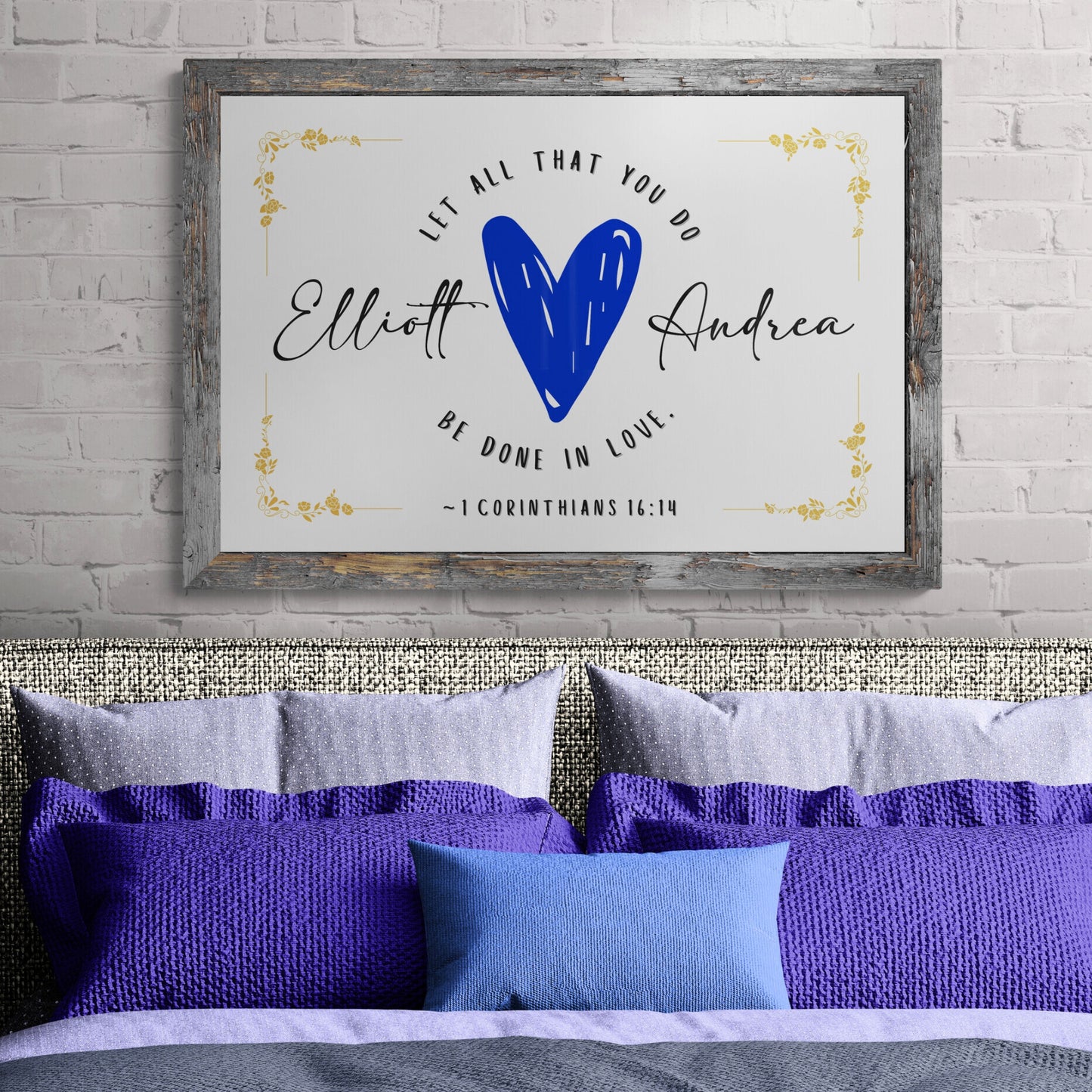 1 Corinthians 16 14 Poster Let All That You Do Be Done In Love Scripture Wall Art Bible Verse Printable Personalized Christian Wall Art