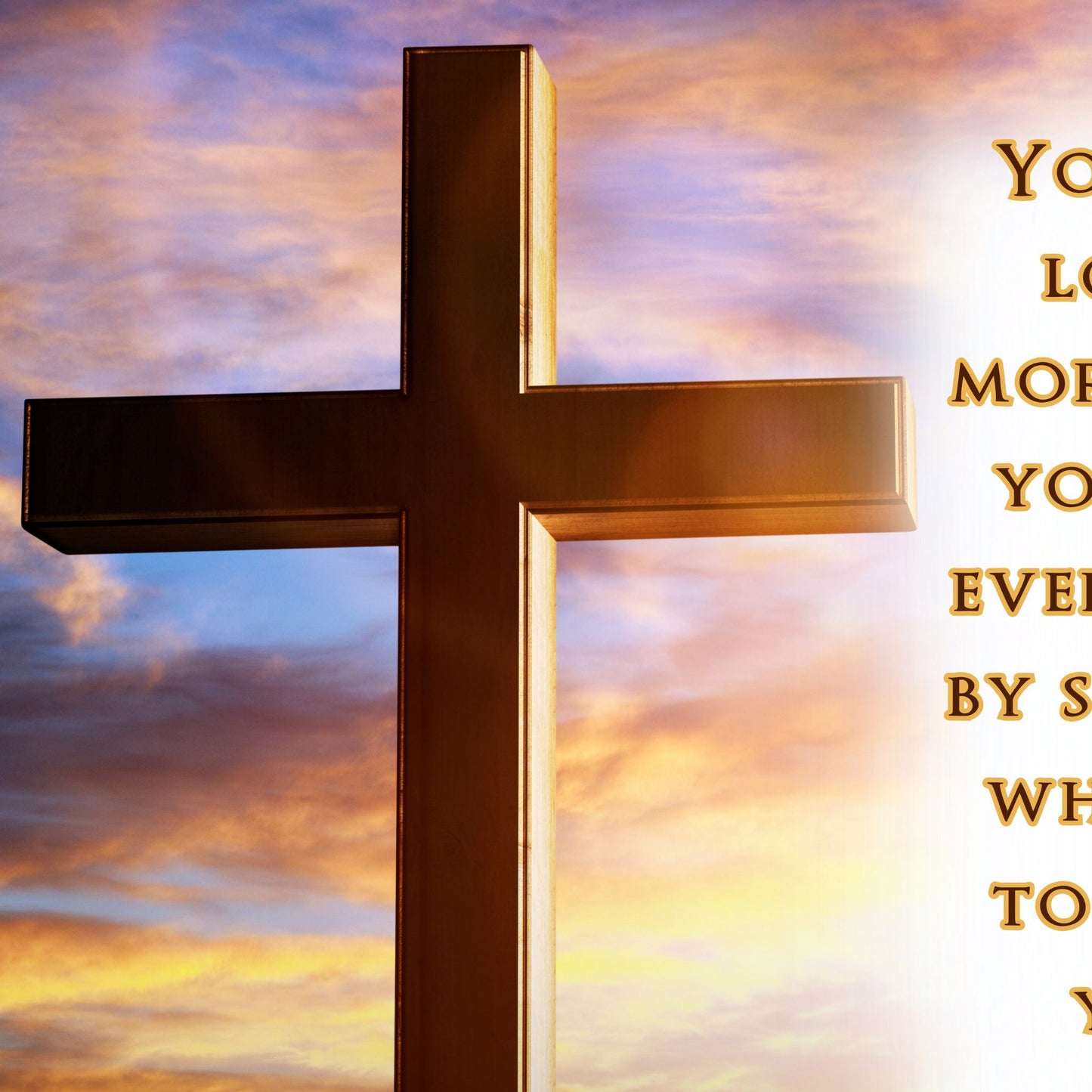 Romans 5:8 You are Loved More Than You Will Ever Know By Someone Who Died To Know You Christian Wall Art Religious Print