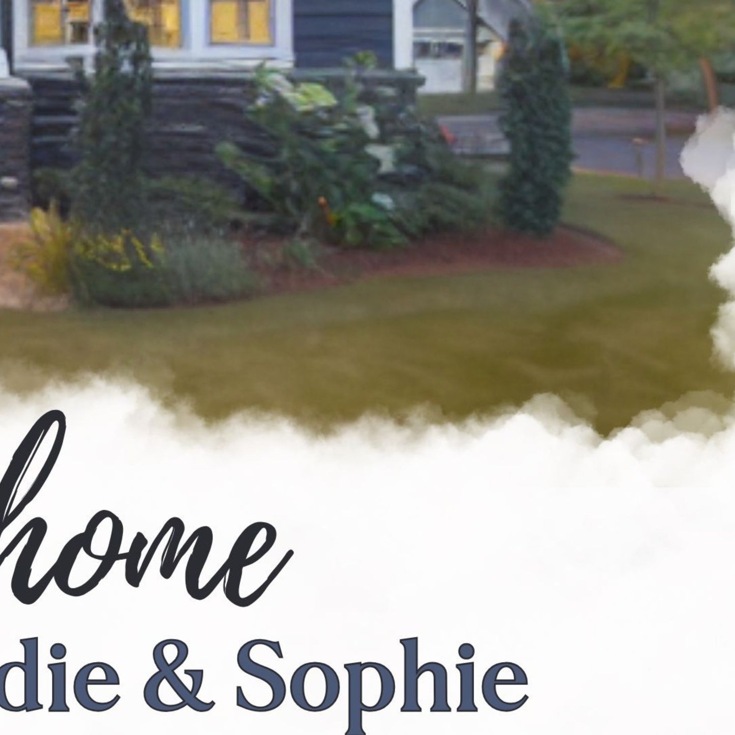 Bless Our Home Poster Print Painted House Personalized and Customizable Christian Themed Print