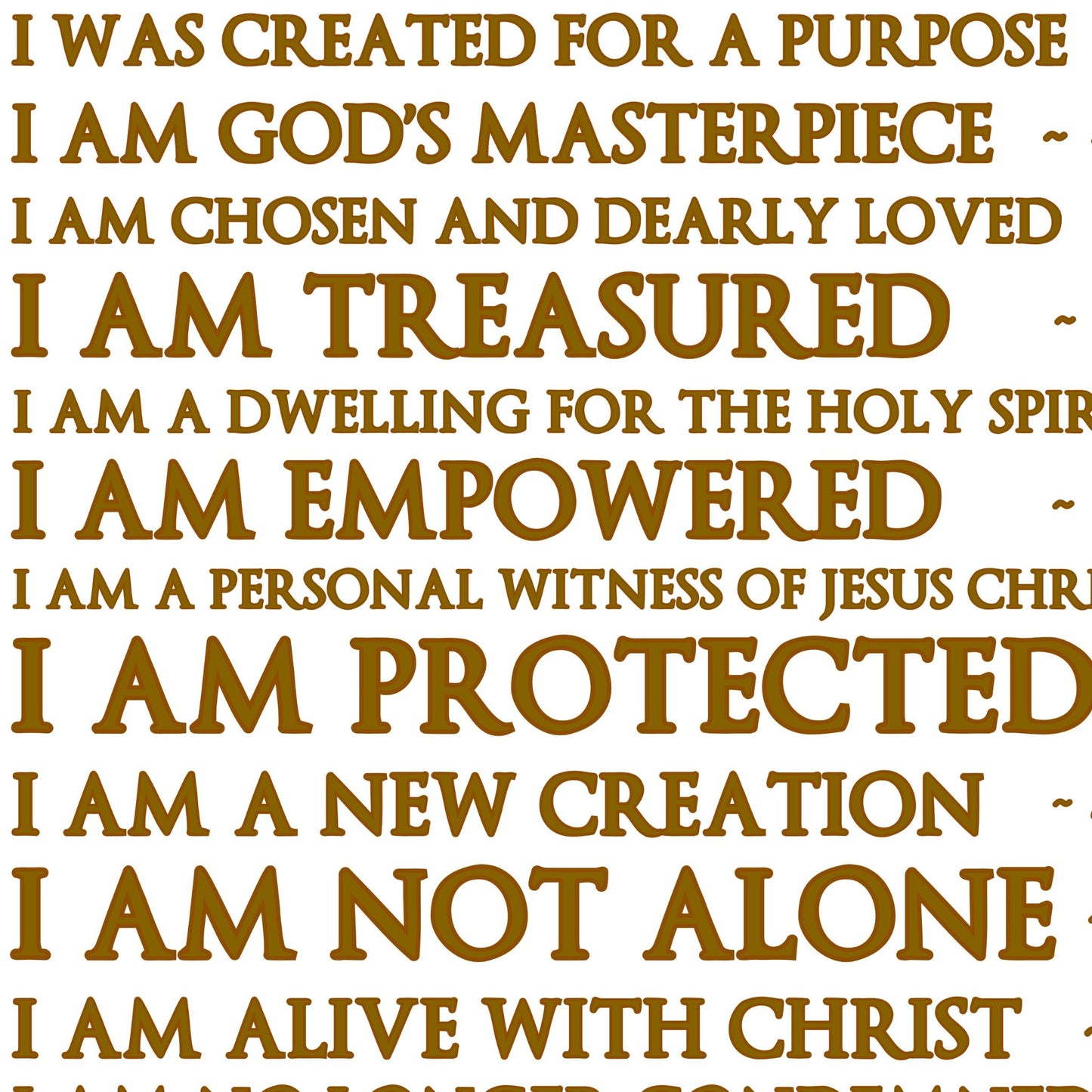 I was Created For a Purpose Christian Wall Art Bible Verse Print God's Promise of Eternal Life Christian Gift Classic Semi-Glossy Paper Poster