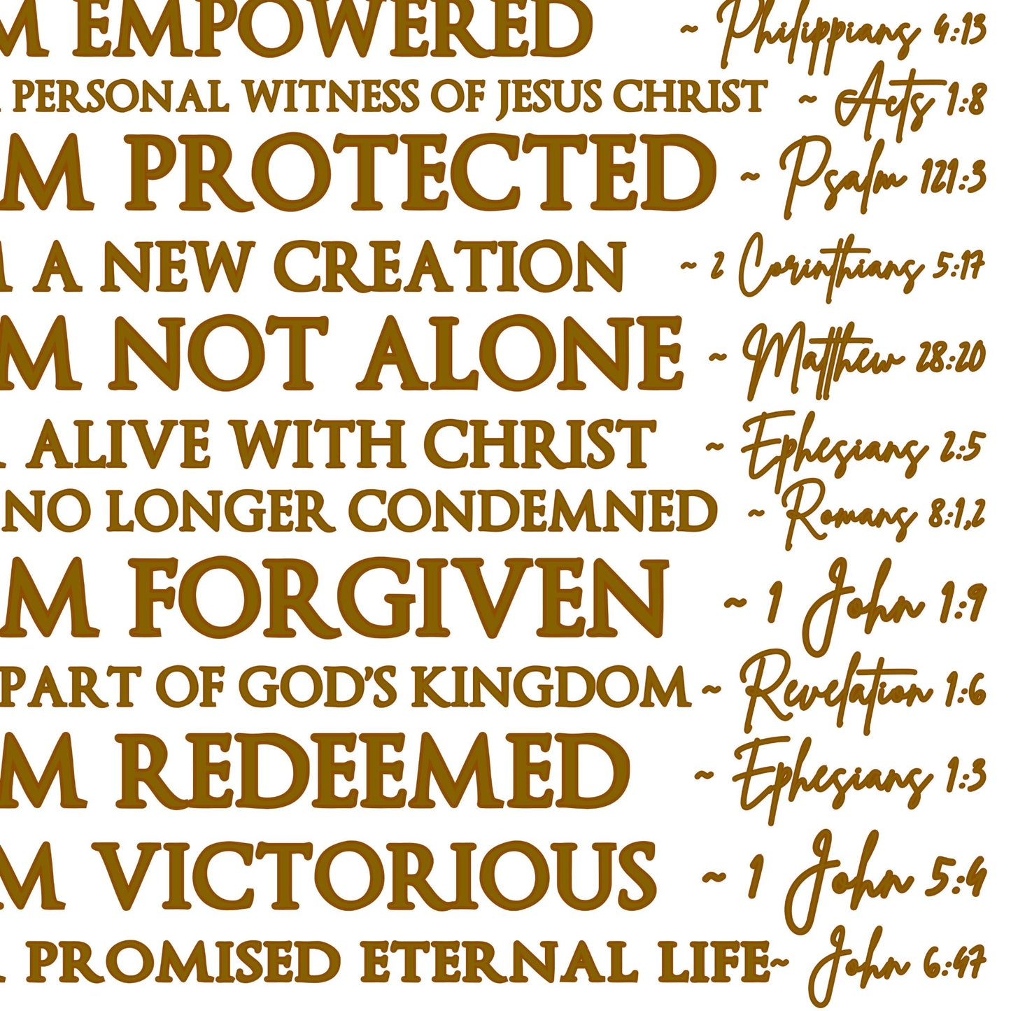 I was Created For a Purpose Christian Wall Art Bible Verse Print God's Promise of Eternal Life Printable Digital Download Christian Gift