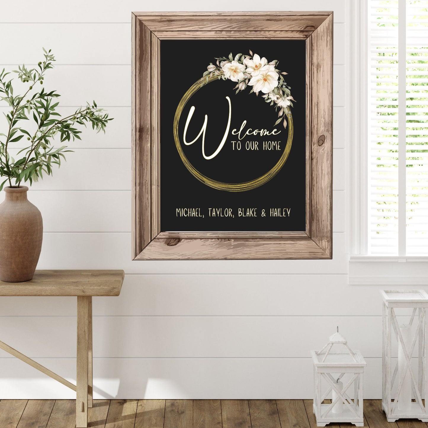 Welcome to Our Home Poster Sign Personalized Print Family Name Sign Address Print Family Name Print Customizable Poster
