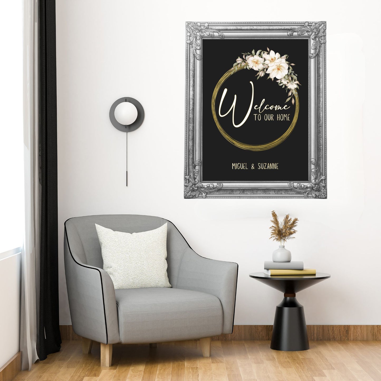 Welcome to Our Home Poster Sign Personalized Print Family Name Sign Address Print Family Name Print Customizable Poster