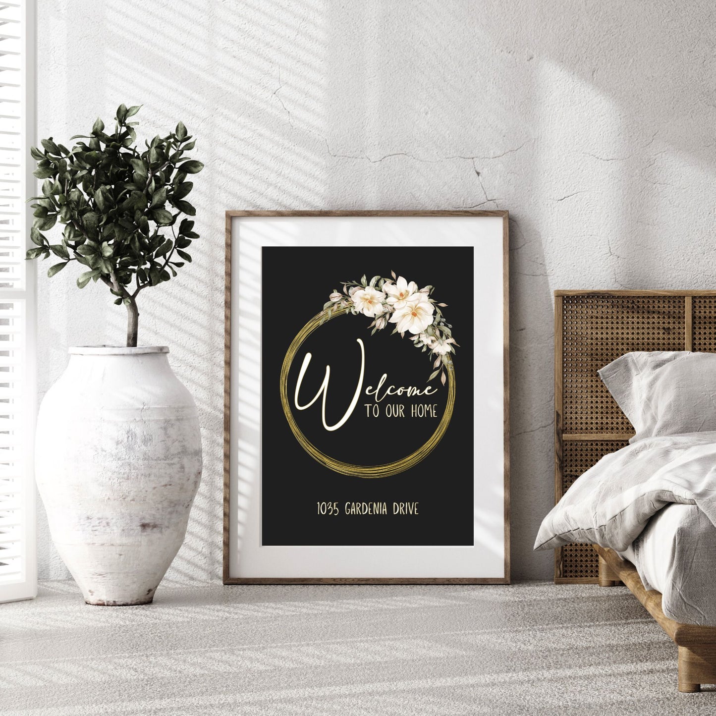 Welcome to Our Home Poster Sign Personalized Print Family Name Sign Address Print Family Name Print Customizable Poster