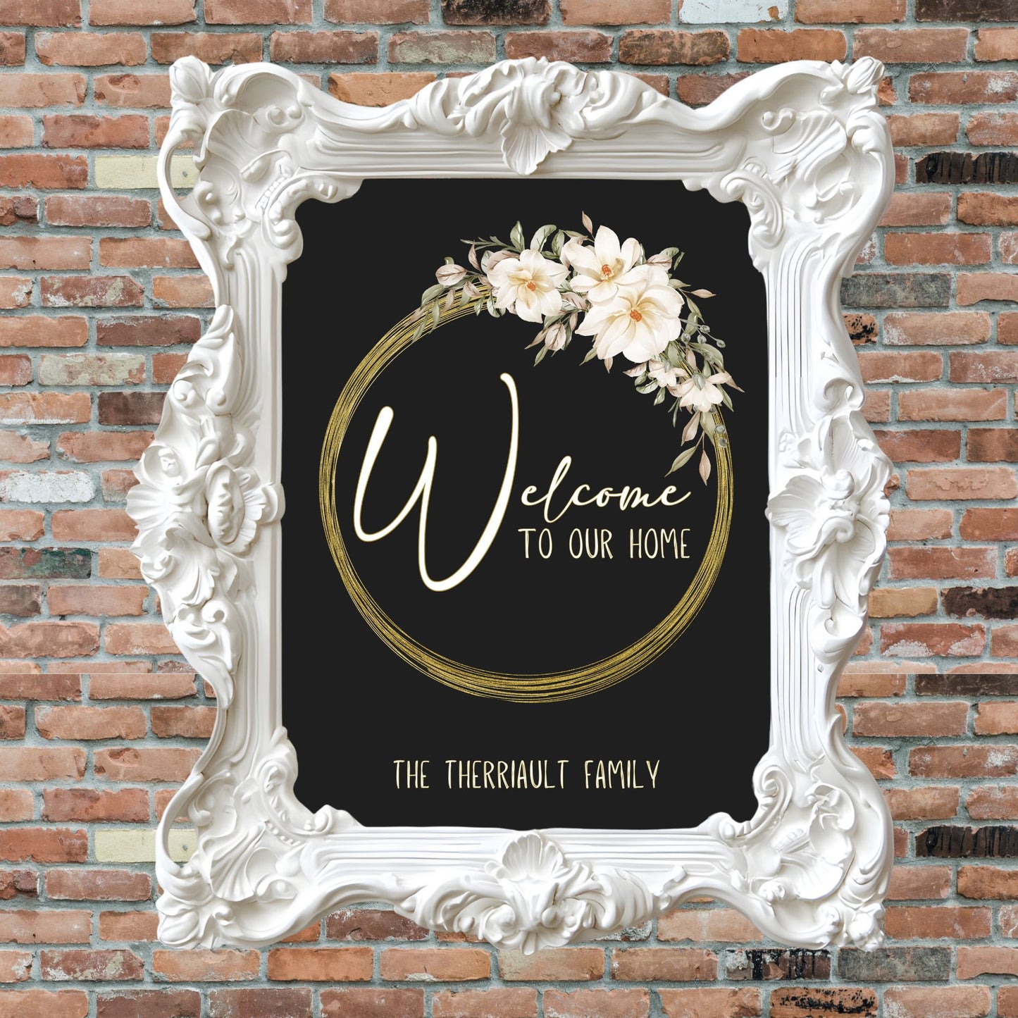 Welcome to Our Home Poster Sign Personalized Print Family Name Sign Address Print Family Name Print Customizable Poster